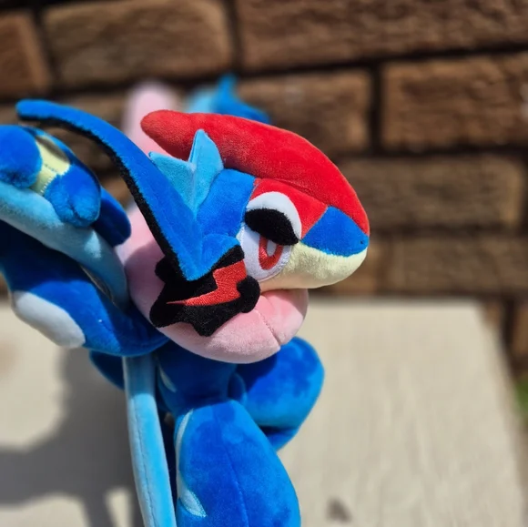Rare Ash Greninja Pokemon Center 2016 Original Plush 10 Seated/ 12 Tush Tags